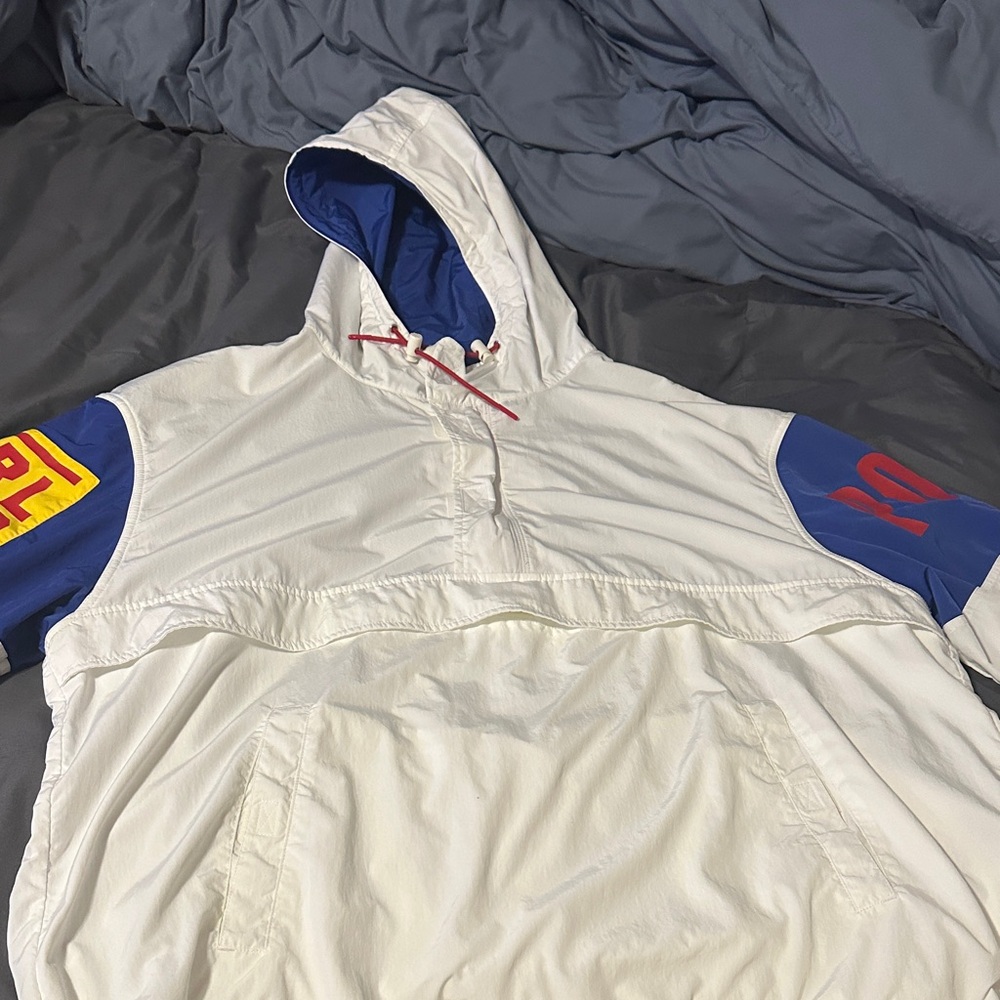 Ralph Lauren White and Blue Windbreaker